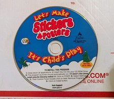 Let's Make Posters Stickers Pc New Cd Rom Only