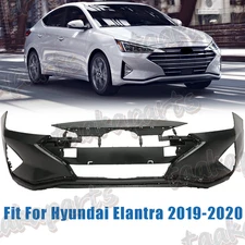 Front Bumper Cover For Hyundai Elantra Sedan 2019 2020 Primered New Not Fold