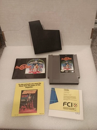 Dr. Chaos (Nintendo Entertainment System, 1988) Game manual and brochures