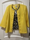Draper & Damon’s Solid Yellow Cardigan And Multi Polka Dot Tank Top Twin Set 12P — photo 4