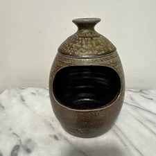 Vintage BENDIGO Australian Pottery Salt Pig Cellar PD Peter Devanny Epsom Ware