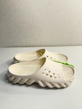 0181 Crocs Slip ON White Sandals-US 5 Mens, 7 Womens