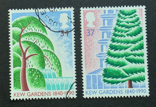 GB 1990 Kew Gardens, 150th Anniv., trees Sc#1324-5 MNG/used