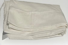 Hotel Signature 2pc Queen Pillowcases 400 TC Cotton Sateen White New