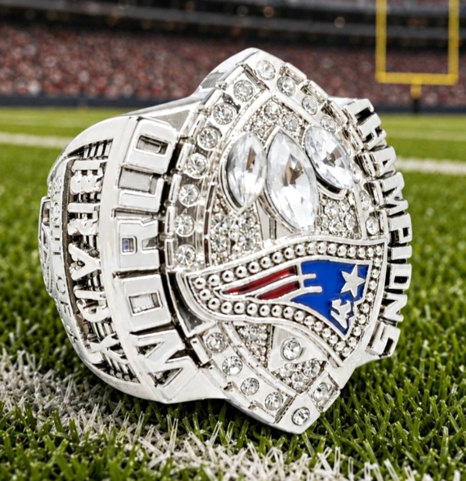 Preços baixos em New England Patriots Super Bowl Anéis de fãs da