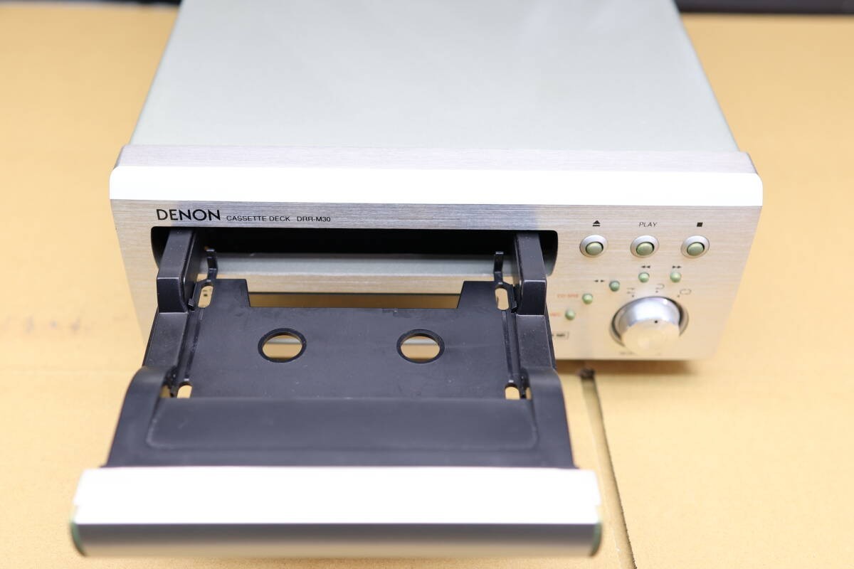 Denon DRR-M30 /DMD-M30 カセットデッキ/ディスクレコ―ダ― DENON DRR-M30 Silver Compact Stereo Cassette Deck Auto Reverse