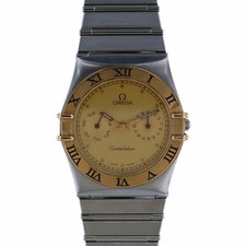 OMEGA Constellation Day Date Quartz Watch 396.1069 Stainless Men's Used