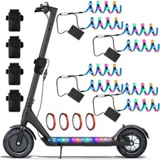 4 Set Electric Scooter LED Strip Light Night Cycling Colorful Change RGB Skat...