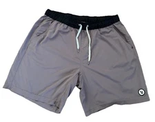 Vuori Kore Shorts Men XXL Purple gym linerless Performance Stretch 