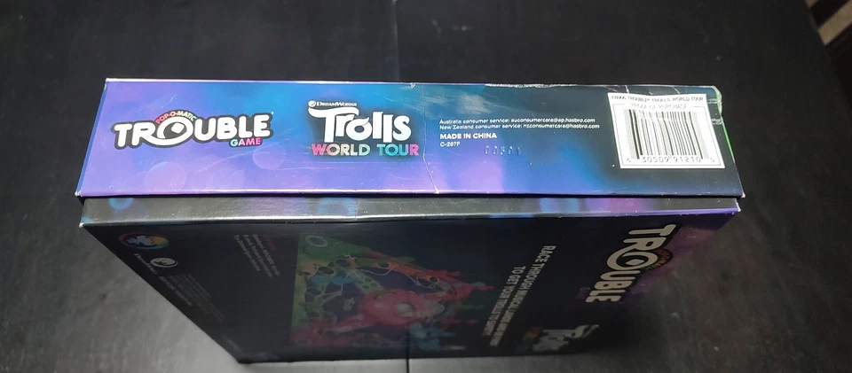 Trouble World Tour game featuring Trolls, age 5+,2-4 players by Hasbro,preowned - Image 3 of 3