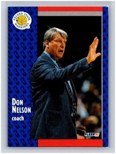 1991-92 Fleer Don Nelson #70 Coach NBA HOF Golden State Warriors Basketball