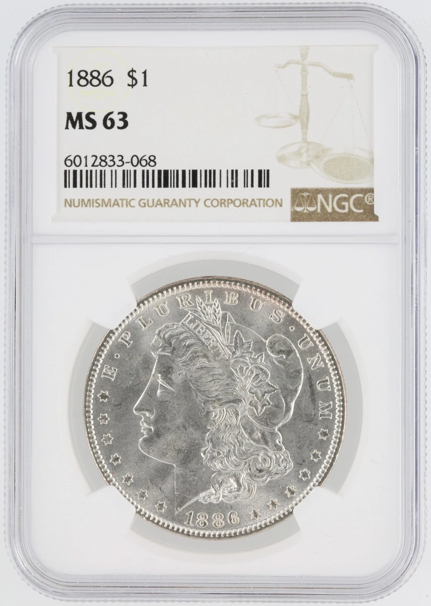 MS 63 Graded 1886 Year Morgan US Dollars (1878-1921) for sale | eBay