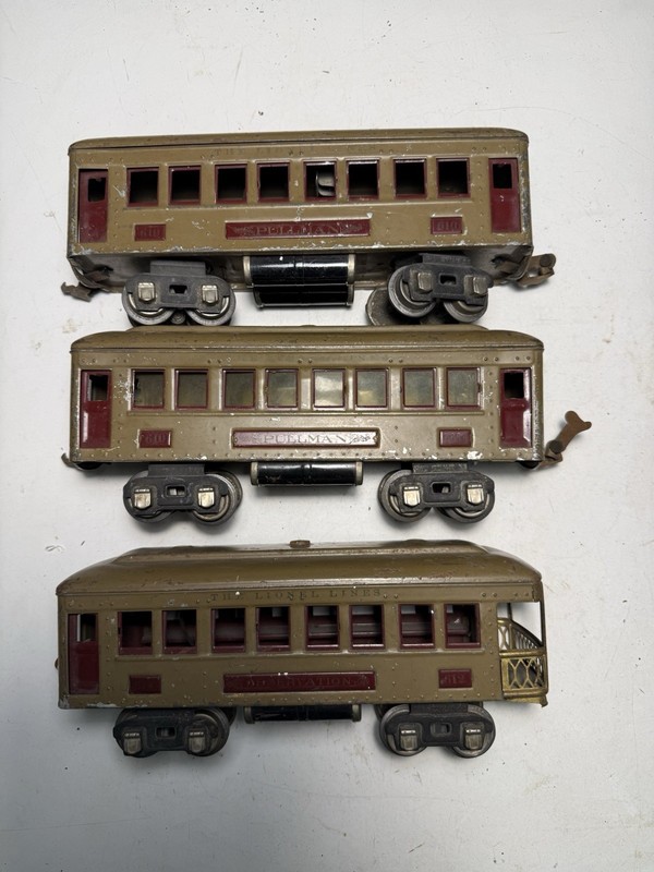 lionel prewar o gauge Passenger Cats # 610/610/612’. Mojave