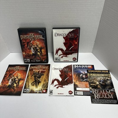 Dungeon Siege II + Dragon Age Origins EA PC+ Sybex Strategy Guide PC Game