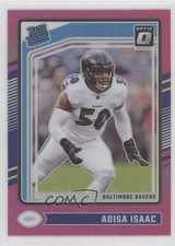 2024 Panini Donruss Optic Rated Rookie Pink Prizm Adisa Isaac #202 07jk