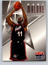 1996 Skybox Texaco #4 Karl Malone USA Olympic Team Free Shipping!