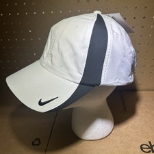 NEW-Nike Club Dri Fit Golf Running Hat M/L Strapback White FD9709 101-Free Ship