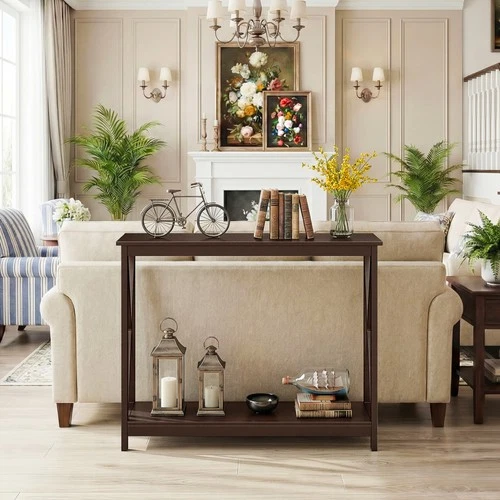 Console Entryway Sofa Table Rectangular Display Table for Living Room Hallway