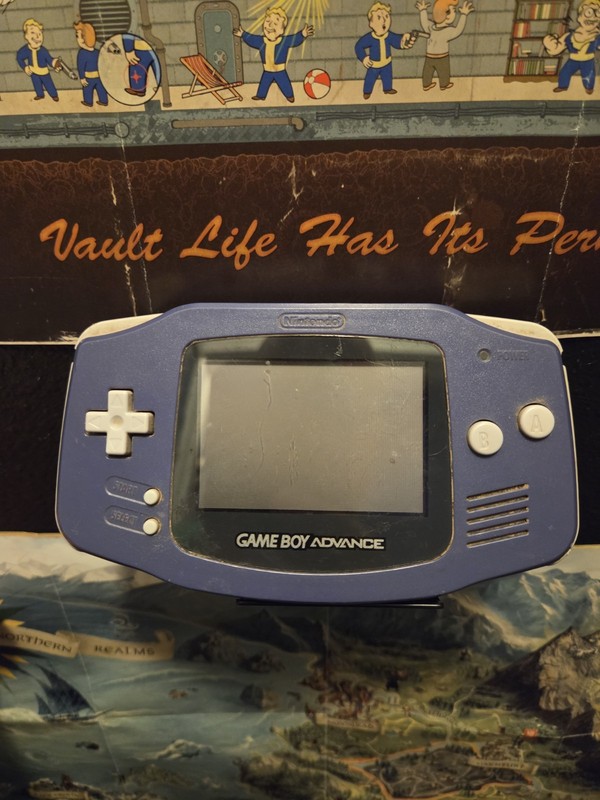 Nintendo Game Boy Advance Indigo Purple Handheld Console AGB-001 Tested Working