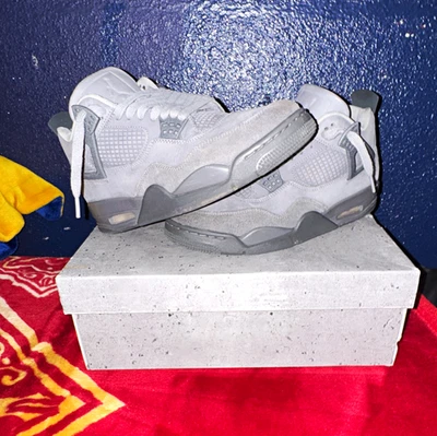 Jordan 4 Retro 2024 Paris Olympics Wet Cement for Sale  display picture 1