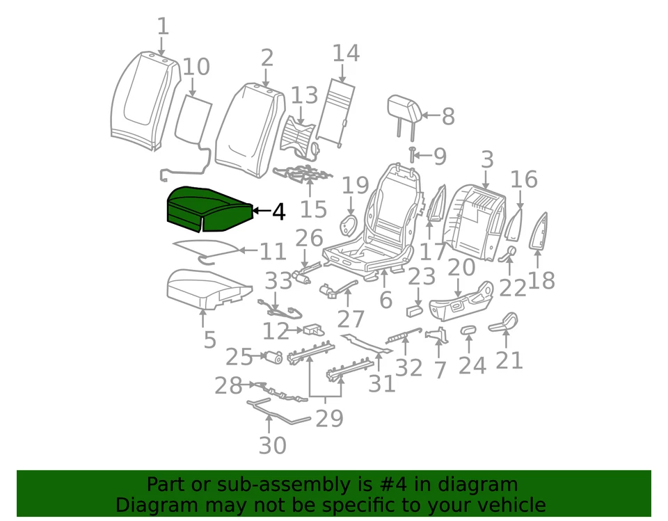 Подлинный чехол-подушка GM 15246967 - Изображение 2 из 2