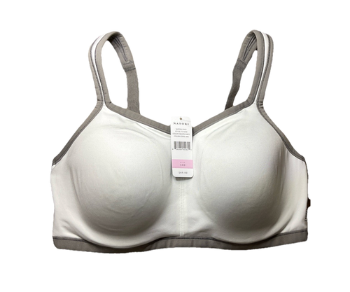 Natori Yogi Sports Bra 731050 - White/Grey - Picture 1 of 4