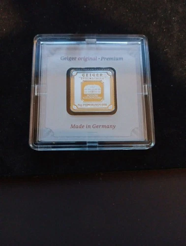 5g Gieger Silver .999 And 1964 Roosevelt Dime .900 Fine