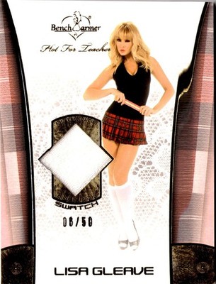 2012 Bench Warmer Hot For Teacher Swatch Lisa Gleave s/n 06/50 (MEM)