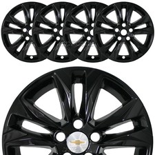 4 fits Chevy Trailblazer LS 2021-2023 Black 17" Wheel Skins Hub Caps Rim Covers