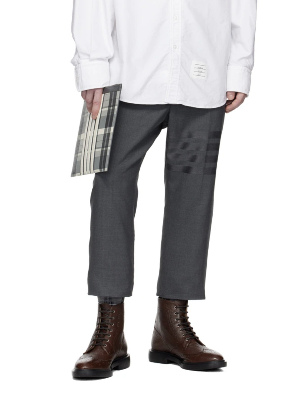 Thom Browne Wingtip Pebbled Commando Brogue Boots Ankle Shoes 42 image 5