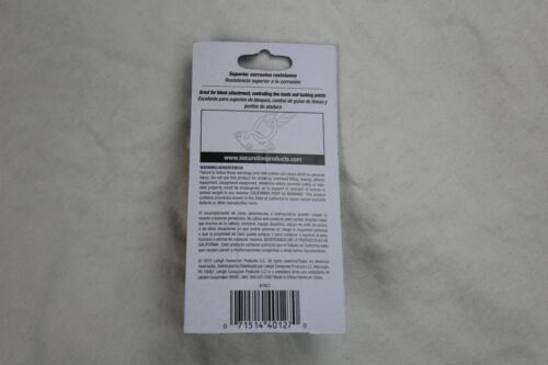 SecureLine 2 7/16" Marine 316 Stainless Steel Diamond Eye Plate Ring Silver - Picture 2 of 5