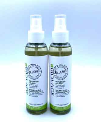 Matrix Biolage Raw Replenish Oil Mist 4.2 oz (2 pack) sd