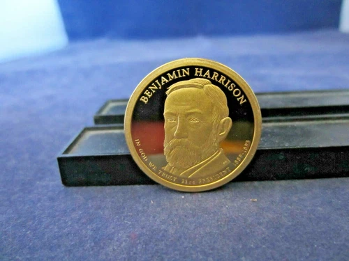 2012-S Presidential Dollar Benjamin Harrison Proof — photo from the most recent tracked eBay sale