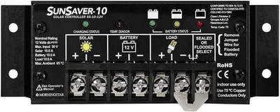 Morningstar Sunsaver 10A PWM Solar Charge Controller (SS-10-12V) - Solar Panel R