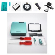 NEW GBA SP Game Boy Advance SP Replacement Housing Shell Screen Lens Green USA 