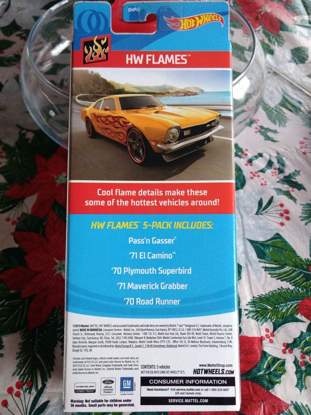 Kit 5 Carrinhos - Hot Wheels - Hw Flames - Dvf91 em Promoção na