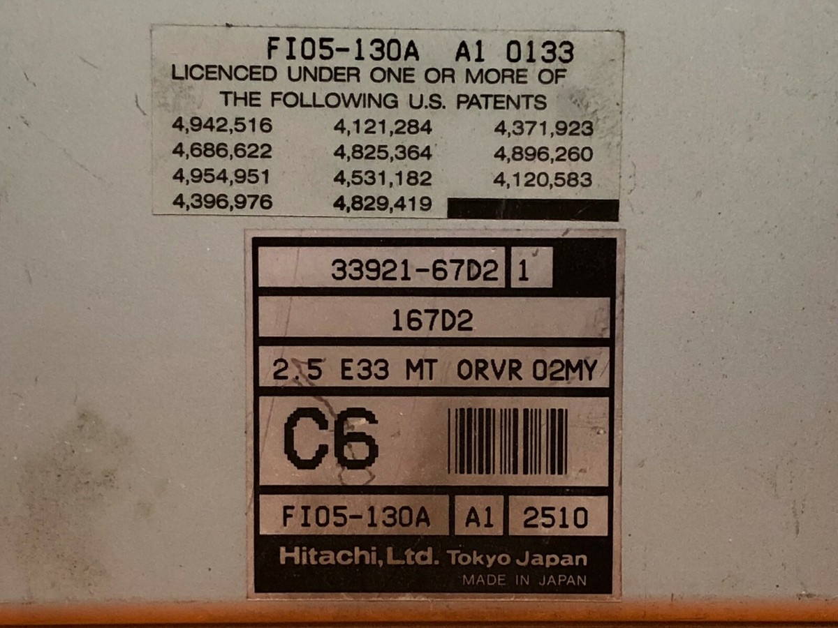 PROGRAMMED PLUG & PLAY 02 SUZUKI VITARA 2.5 MT ECU ECM PCM