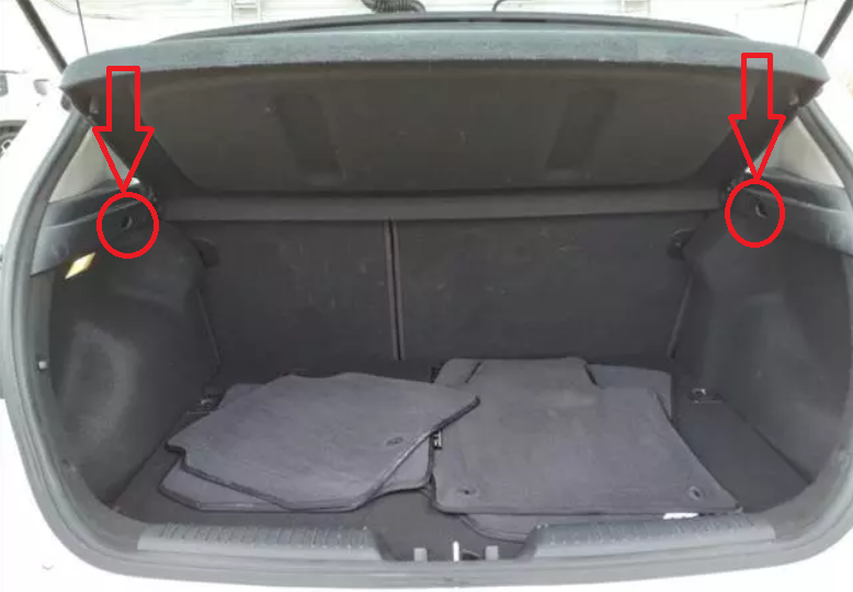 Kia Forte Trunk Organizer Net - Envelope Style Cargo Net For 2014-2024 Forte5 Hatchback