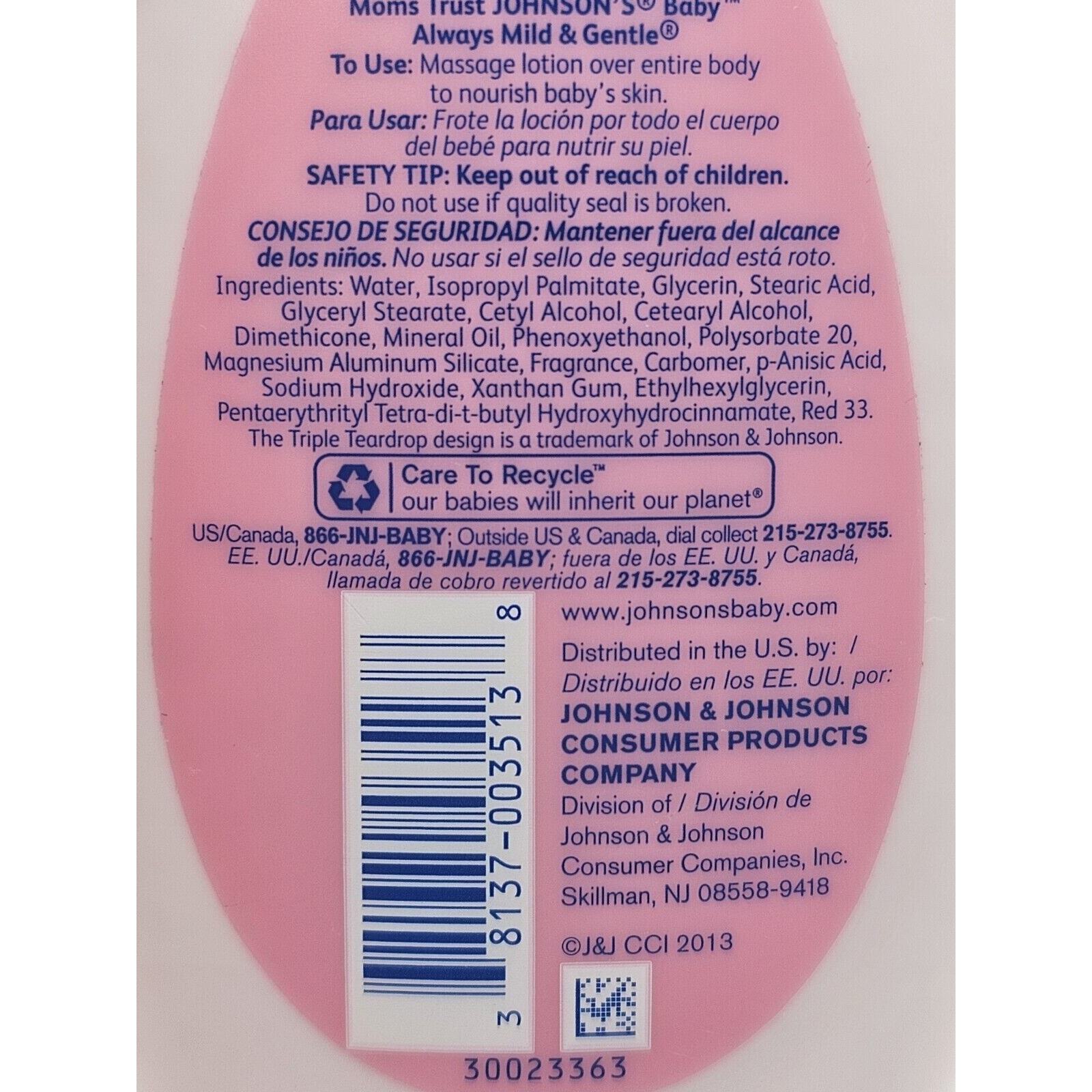 JOHNSON'S Baby Lotion Original FormulaMild & Gentle9oz/ Each (2) NEW