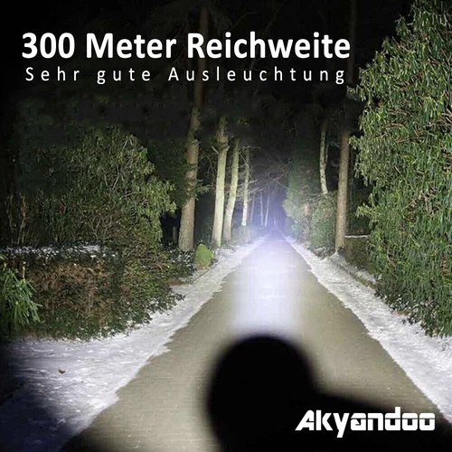 2 Stück Taschenlampe LED Aufladbar USB Super Hell Taktisches Fackel Lumen Akku - Bild 8 von 20