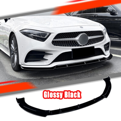 Spoilerlippe Frontspoiler Lippe Für Mercedes Benz CLS C257 AMG 2018-2021 Schwarz