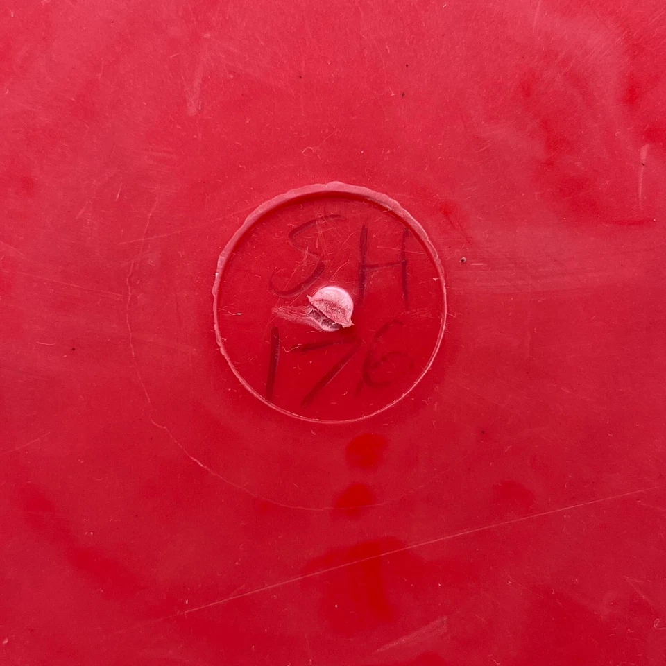 VTG Mid 90s Innova Ontario Mold 176g Dx Shark red silver foil Pat # Disc golf - Image 3 of 4