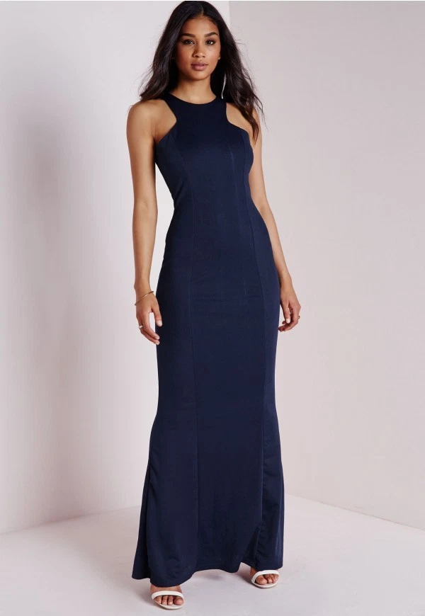 Missguided hot sale navy dress