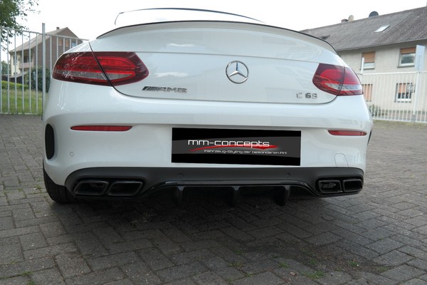 CUP Diffusor Schwarz FüR Mercedes C63 Coupe C205 W205 AMG Heck Ansatz S W205-image