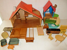 Calico Critters Lake House Dollhouse Furniture Toy Lot Bundle