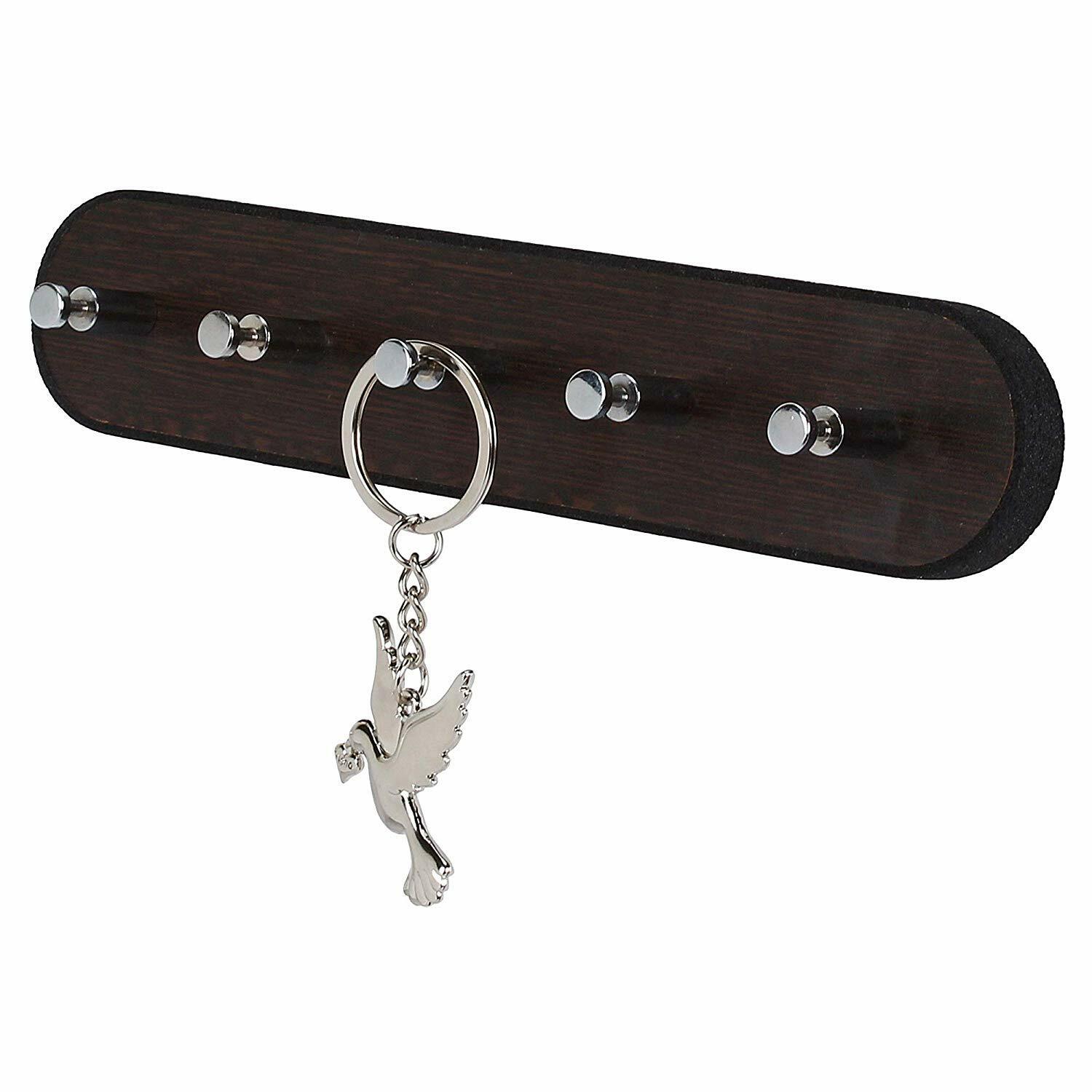 Wooden Key Hanger Holder Wall Hanging Mounted Key Chain Hooks Letter