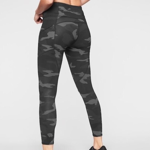 Athleta Camo Contender 7/8 Thigh Gray 