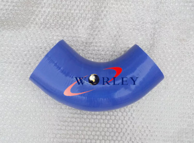 4'' inch 90 Degree Elbow Coupler Silicone Hose 102mm Intercooler Turbo BLUE Pipe