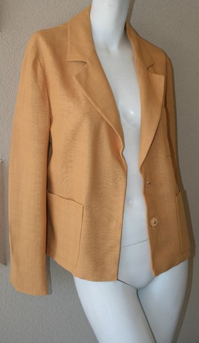 Prada, vintage Prada mustard jacket new sz 44 fully lined made in Italy