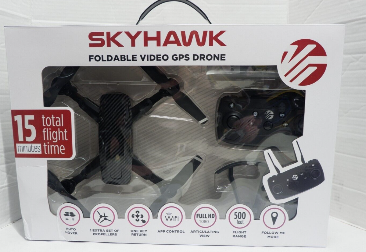 Vivitar DRC442-BLK-STK-4 Sky Hawk Foldable Drone with Remote Vivitar DRC442-BLK-STK-4 Sky Hawk Foldable Drone with Remote